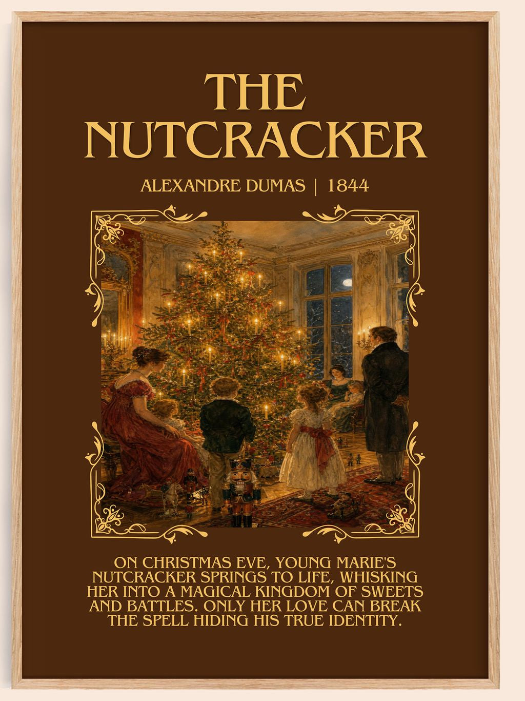 The Nutcracker Minimalist Book Poster by Alexandre Dumas – book poster