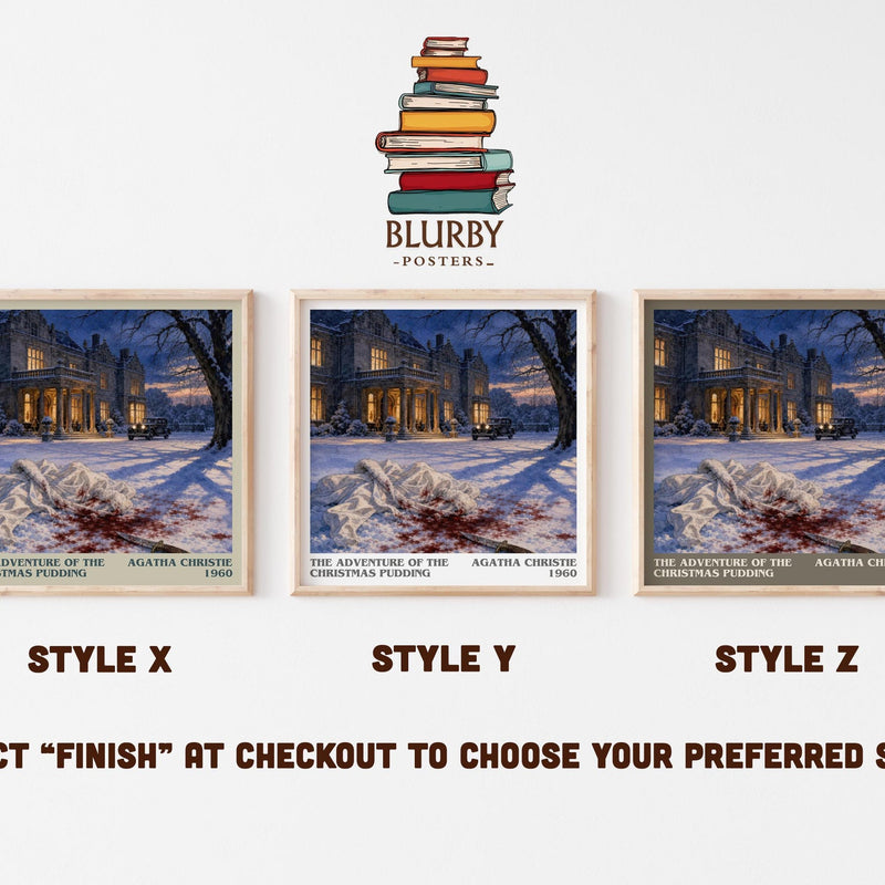 Adventure Of The Christmas Pudding Literary Art Print by A. Christie