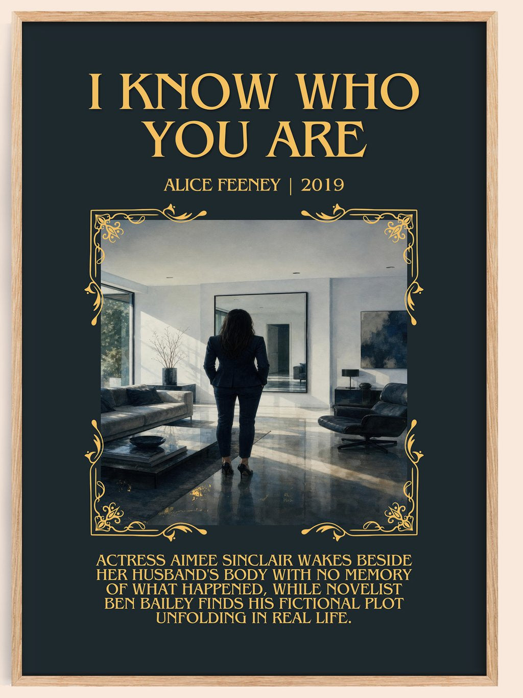 I Know Who You Are Minimalist Book Poster by Alice Feeney – book poster