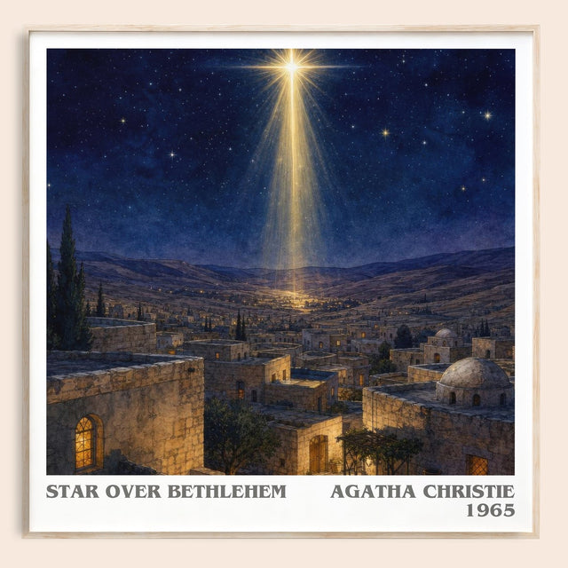 Star Over Bethlehem Literary Art Print by Agatha Christie