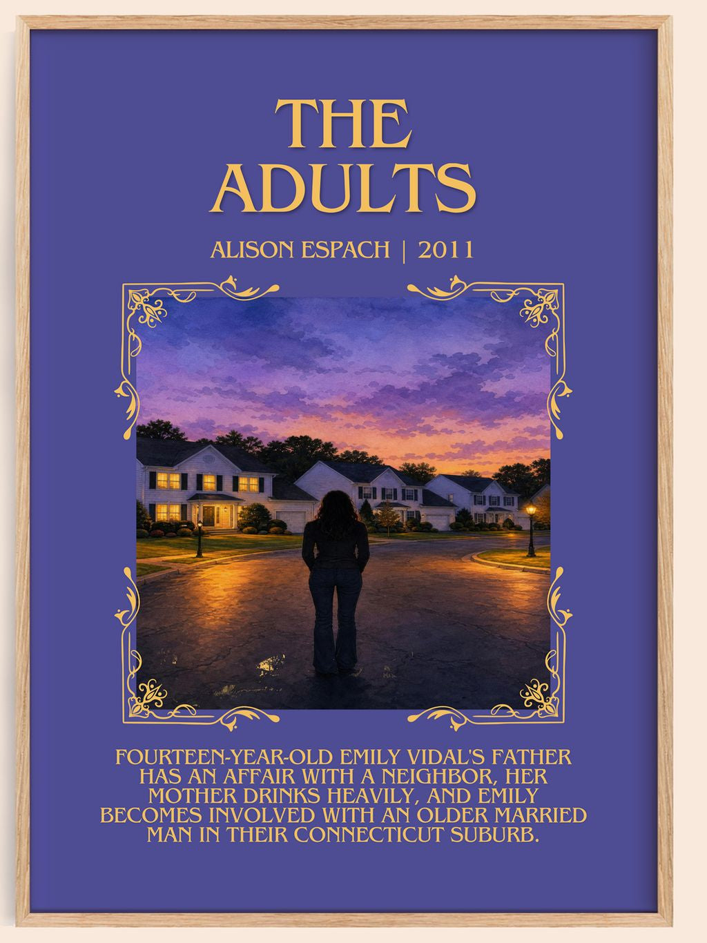 The Adults Minimalist Book Poster by Alison Espach – book poster