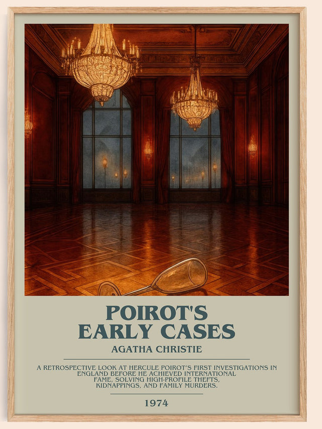 Poirot'S Early Cases Bookish Wall Art by Agatha Christie