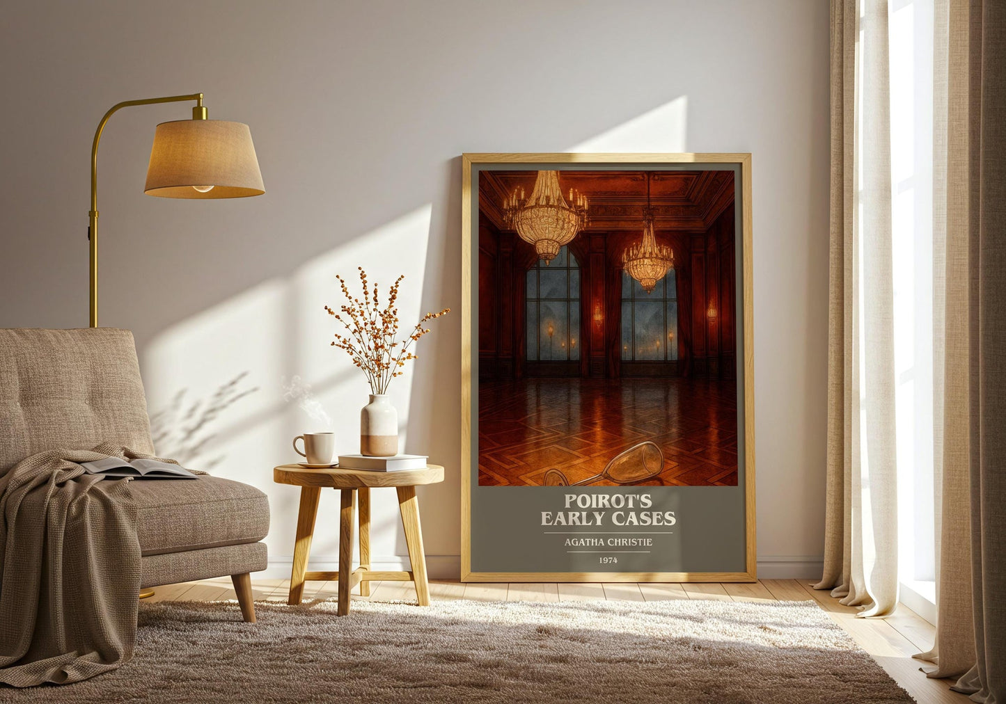 Poirot'S Early Cases Book Cover Poster by Agatha Christie