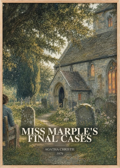 Miss Marple's Final Cases Book Watercolour Illustration by A. Christie