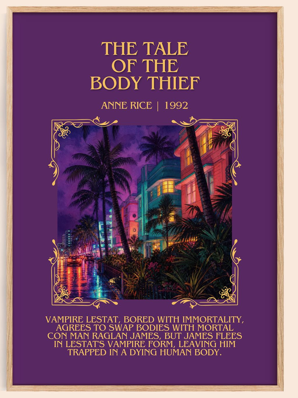 The Tale Of The Body Thief Minimalist Book Poster by Anne Rice – book poster