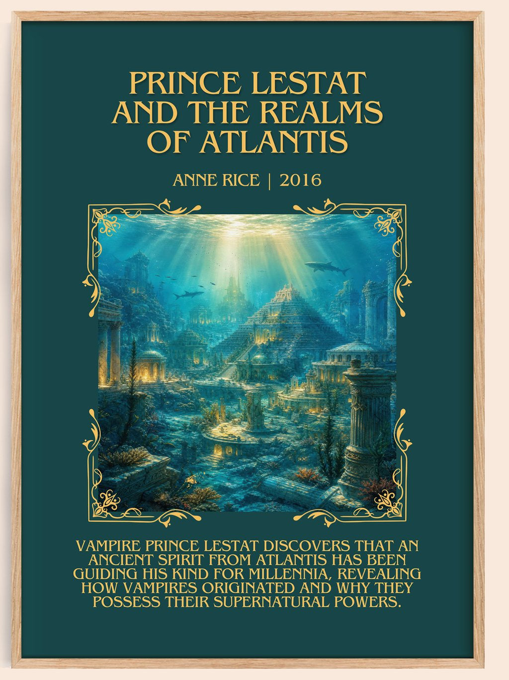 Prince Lestat And The Realms Of Atlantis Minimalist Book Poster – book poster