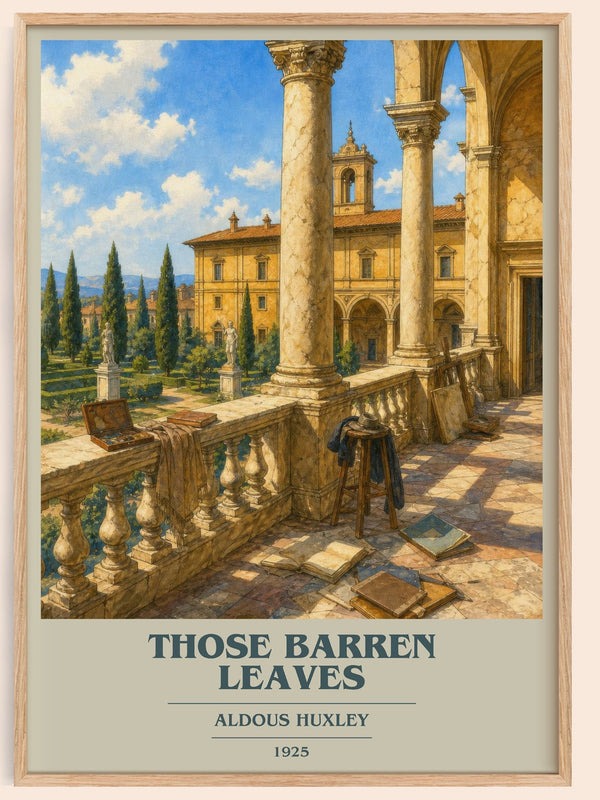 Those Barren Leaves Book Cover Poster by Aldous Huxley
