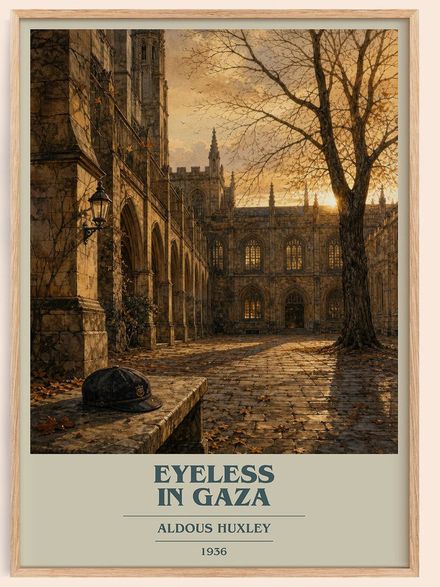 Eyeless In Gaza Book Cover Poster by Aldous Huxley