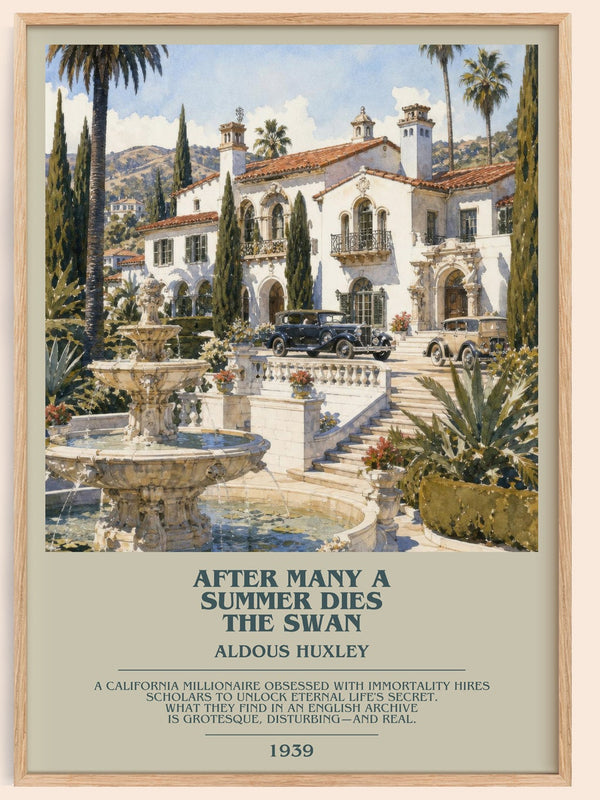 After Many A Summer Dies The Swan Bookish Wall Art by Aldous Huxley