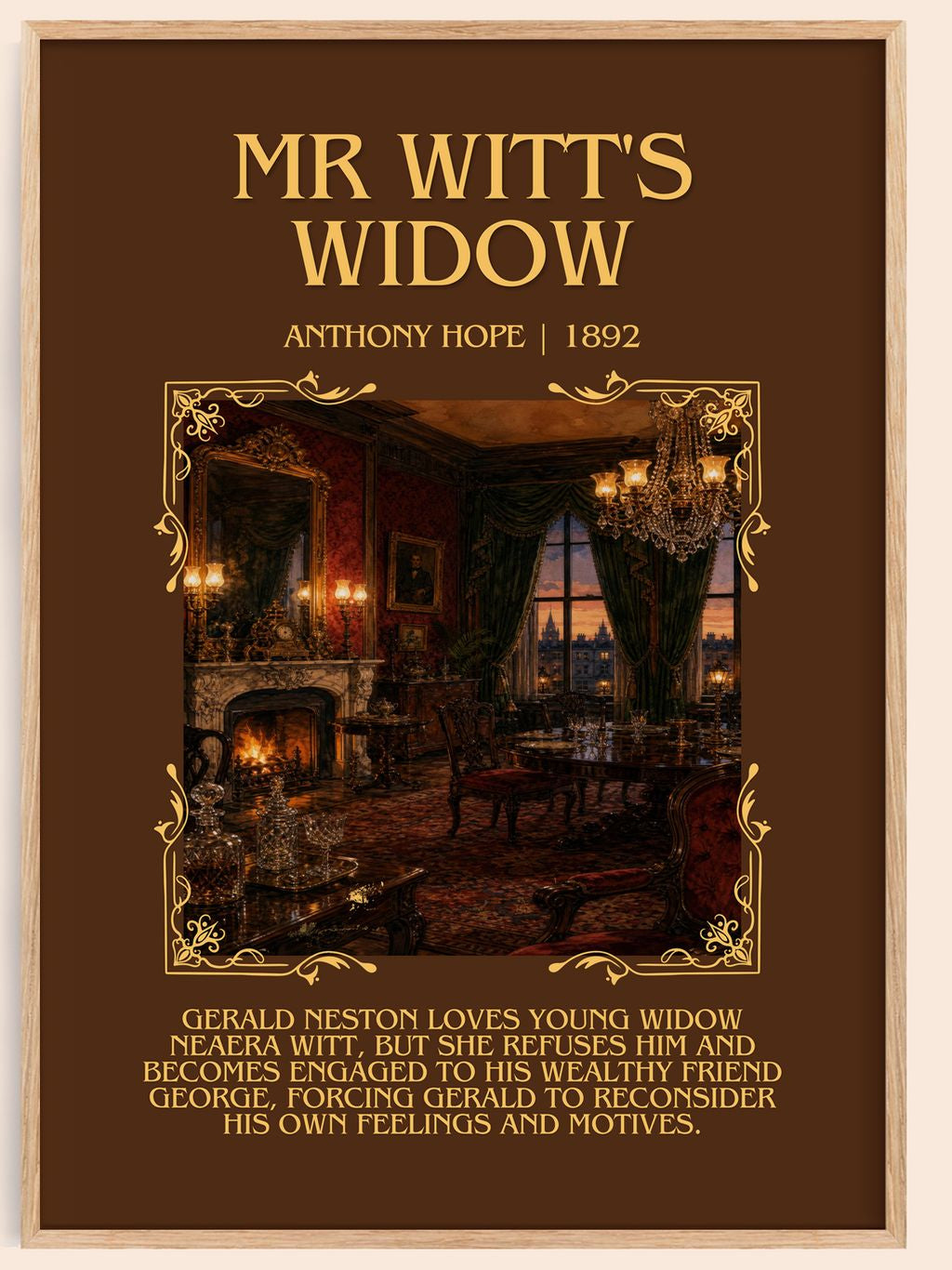 Mr Witt'S Widow Minimalist Book Poster by Anthony Hope – book poster