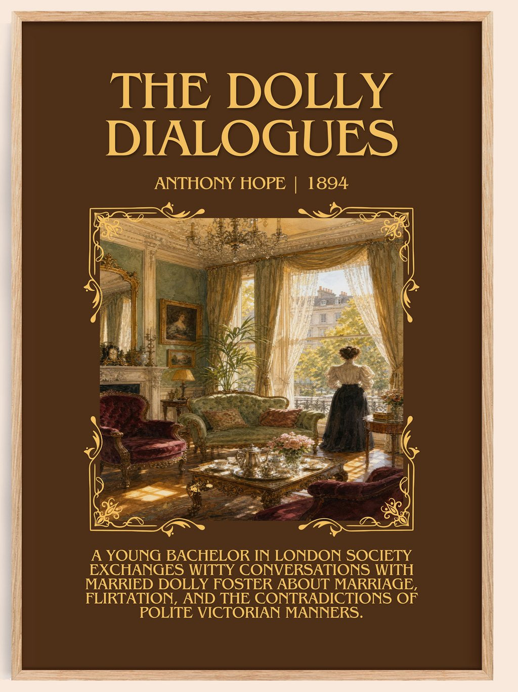 The Dolly Dialogues Minimalist Book Poster by Anthony Hope – book poster