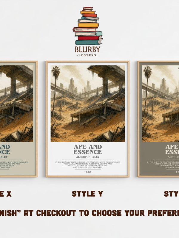 Ape And Essence Bookish Wall Art by Aldous Huxley