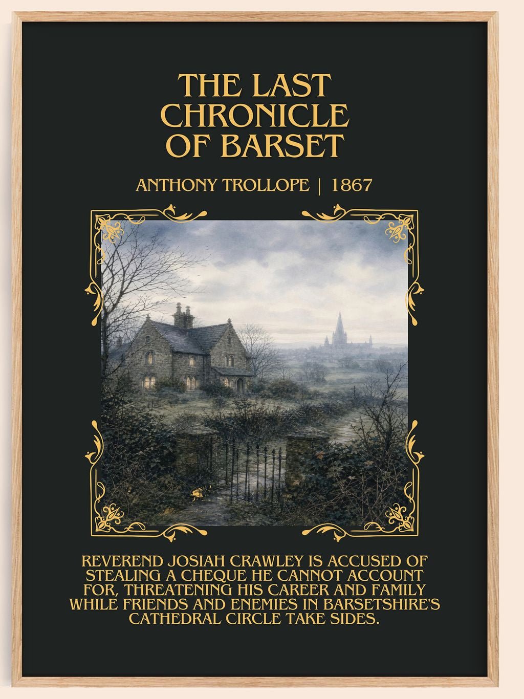 Last Chronicle Of Barset Minimalist Book Poster by Anthony Trollope – book poster