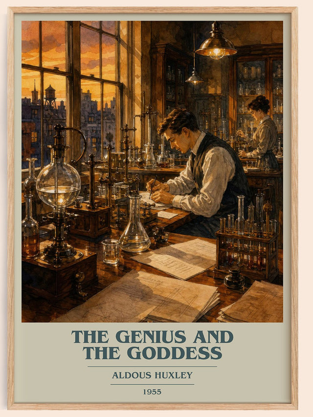 The Genius And The Goddess Book Cover Poster by Aldous Huxley