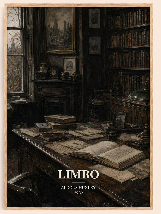Limbo Book Watercolour Illustration by Aldous Huxley