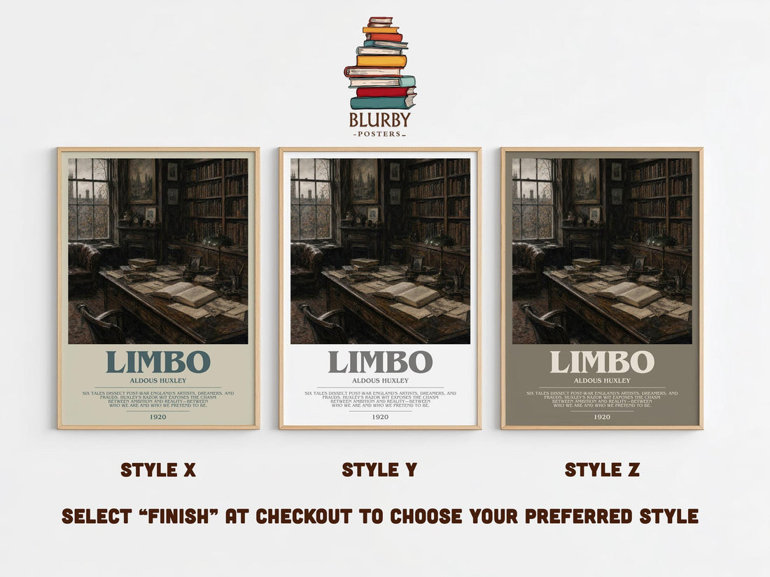 Limbo Bookish Wall Art by Aldous Huxley (mockup)