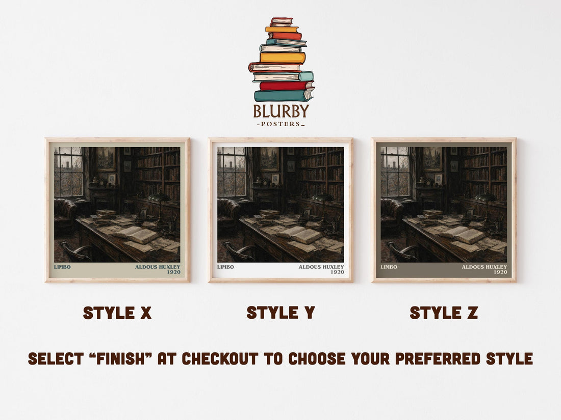 Limbo Literary Art Print by Aldous Huxley (mockup)