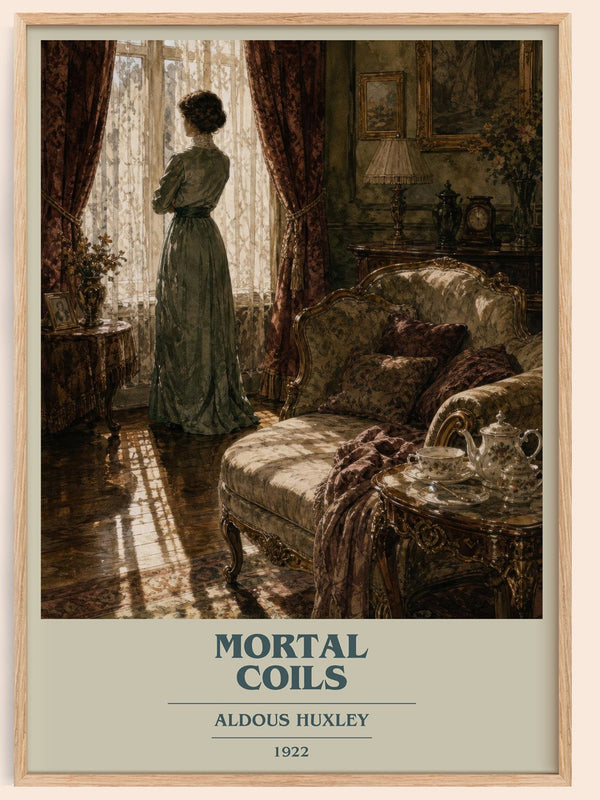 Mortal Coils Book Cover Poster by Aldous Huxley