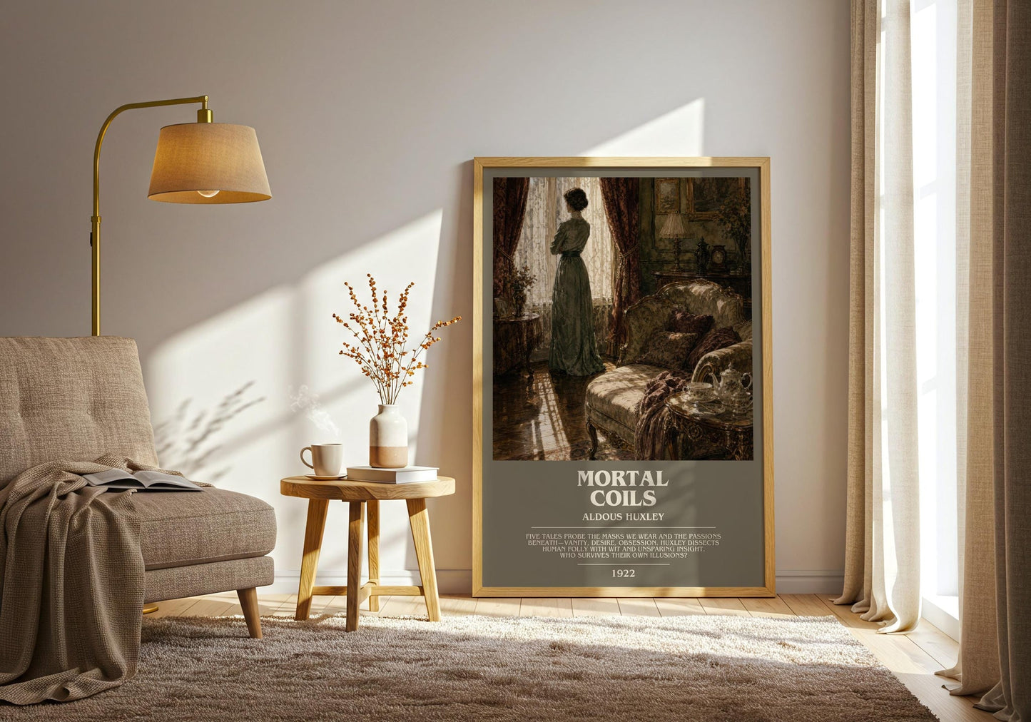 Mortal Coils Bookish Wall Art by Aldous Huxley