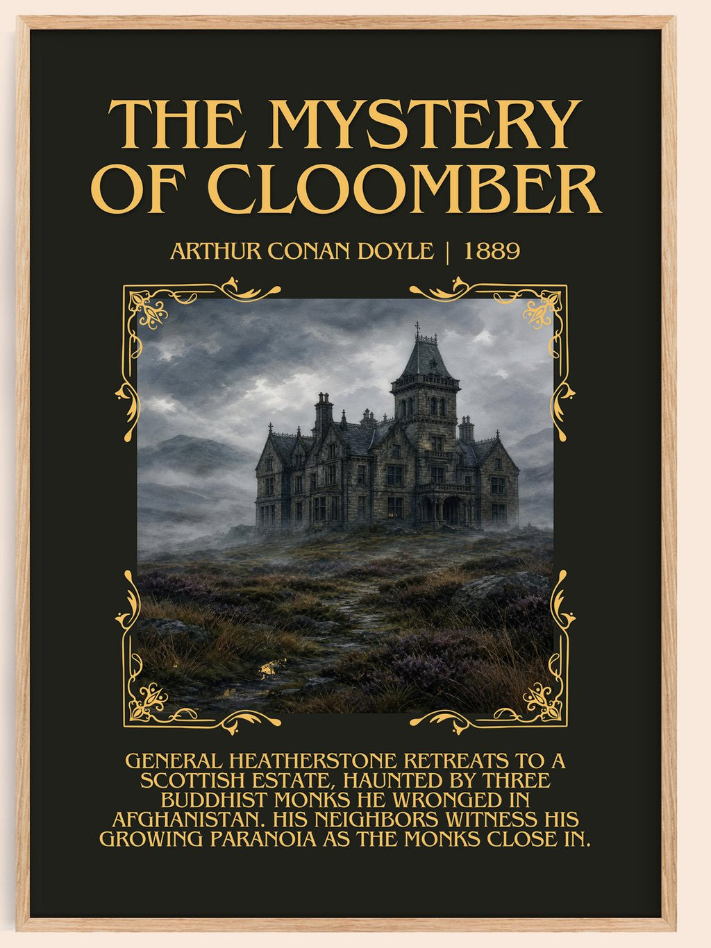 The Mystery Of Cloomber Minimalist Book Poster by Arthur Conan Doyle – book poster