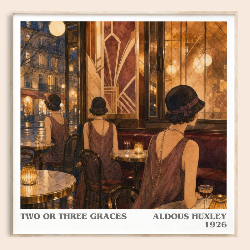 Two Or Three Graces Literary Art Print by Aldous Huxley