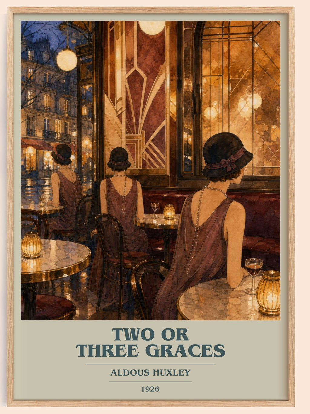 Two Or Three Graces Book Cover Poster by Aldous Huxley