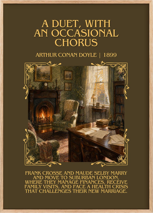 Duet, With An Occasional Chorus Minimalist Book Poster by A. Doyle
