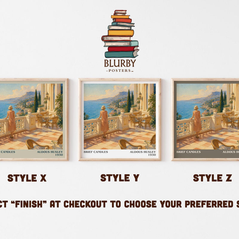 Brief Candles Literary Art Print by Aldous Huxley