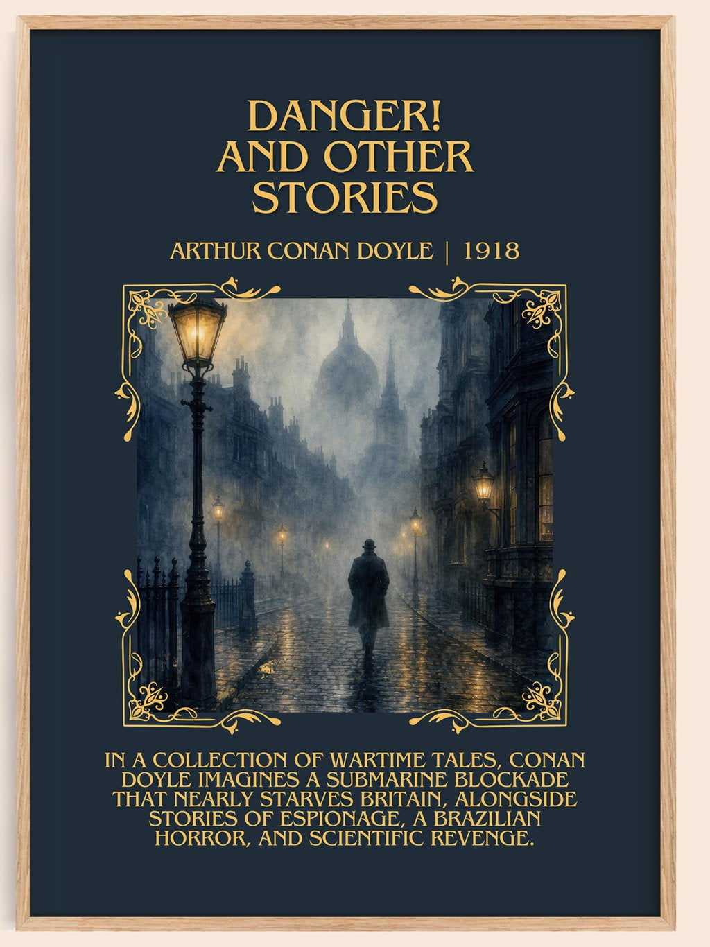 Danger! And Other Stories Minimalist Book Poster by Arthur Conan Doyle – book poster