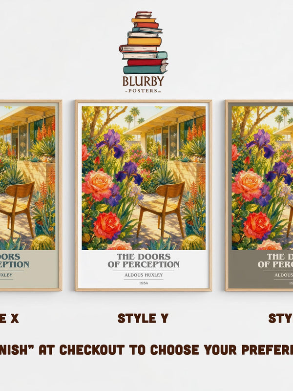 The Doors Of Perception Book Cover Poster by Aldous Huxley