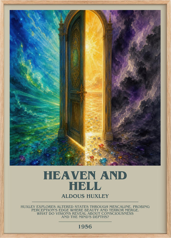 Heaven And Hell Bookish Wall Art by Aldous Huxley