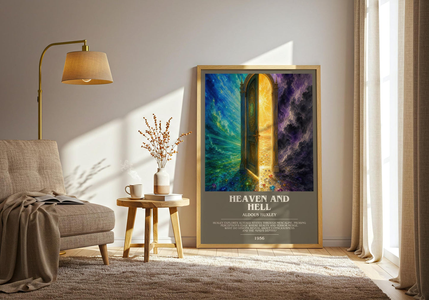 Heaven And Hell Bookish Wall Art by Aldous Huxley