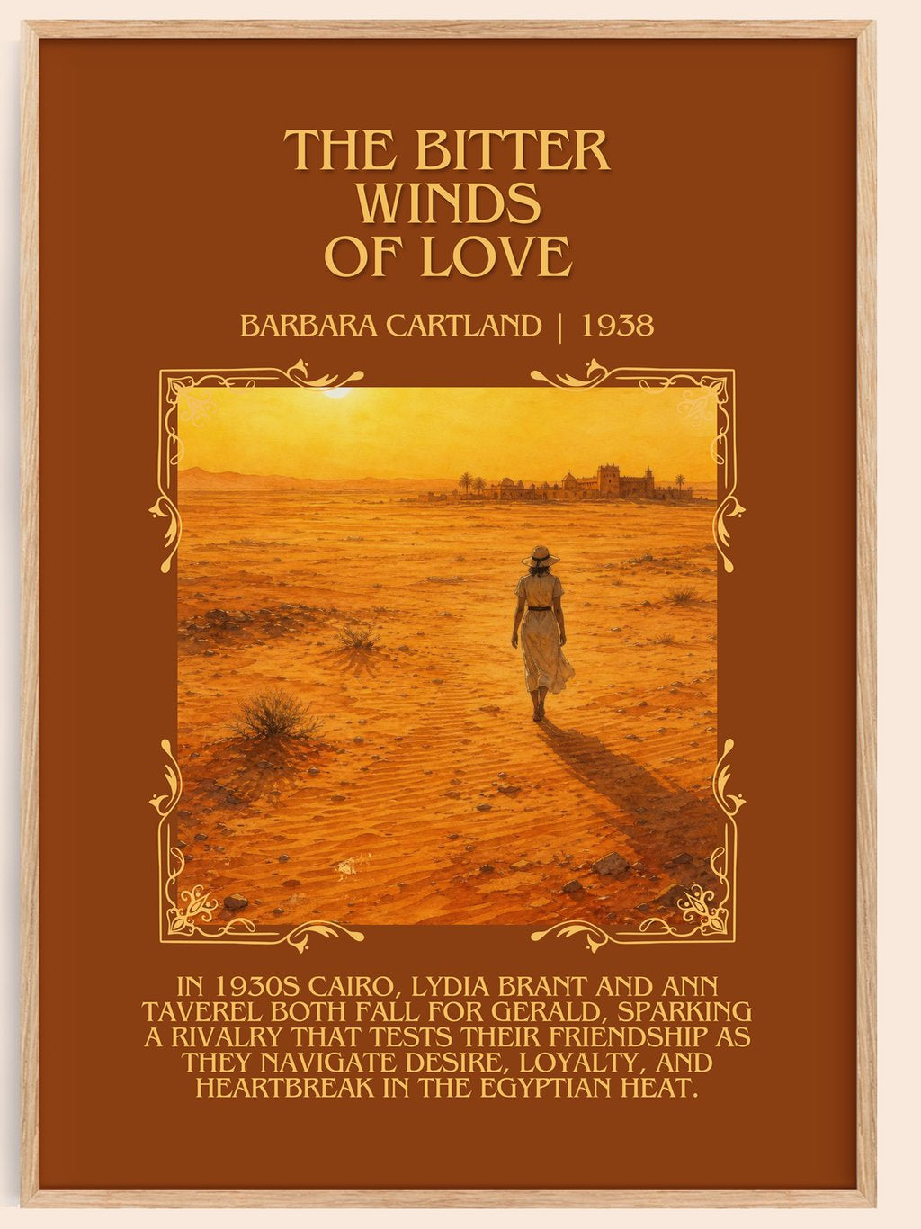 The Bitter Winds Of Love Minimalist Book Poster by Barbara Cartland – book poster