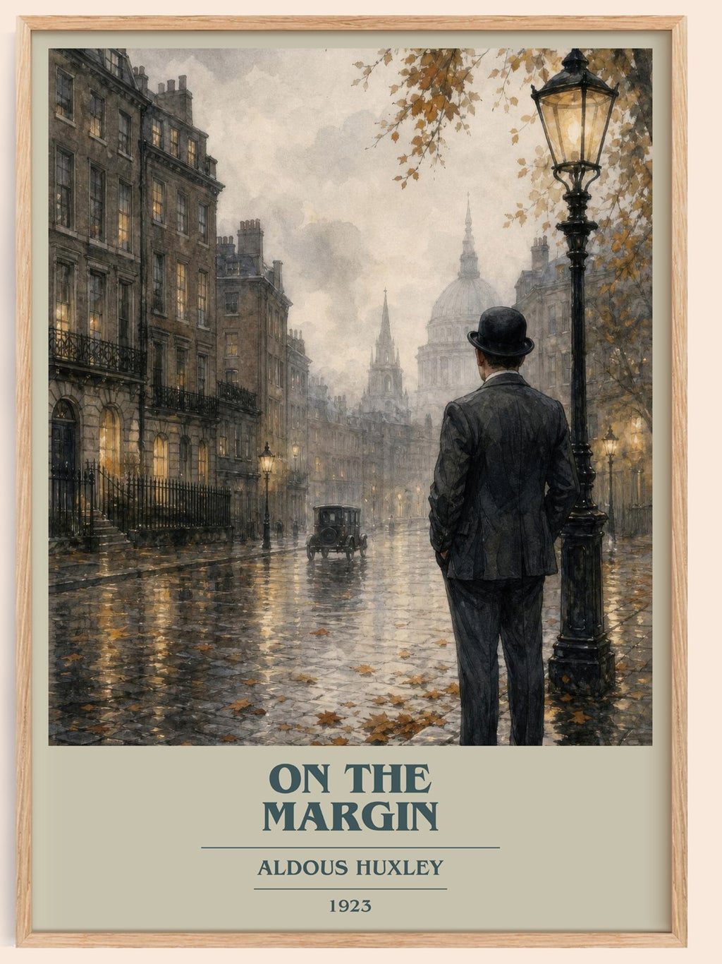 On The Margin Book Cover Poster by Aldous Huxley