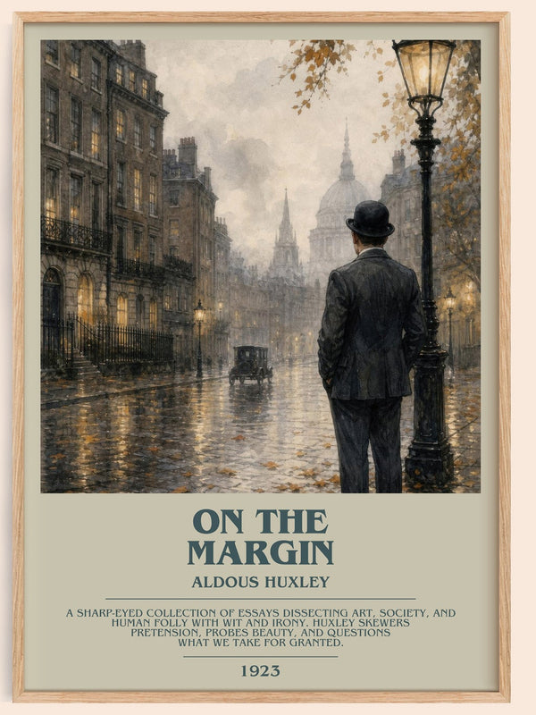 On The Margin Bookish Wall Art by Aldous Huxley