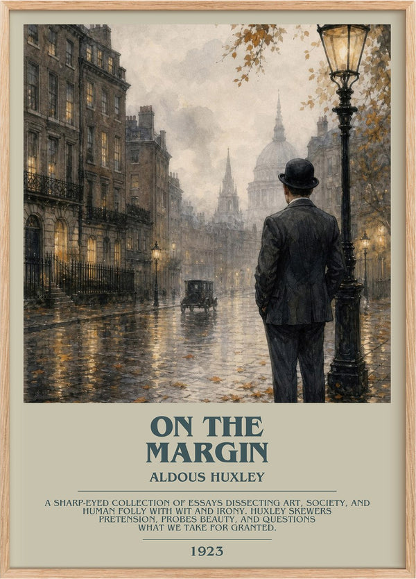 On The Margin Bookish Wall Art by Aldous Huxley