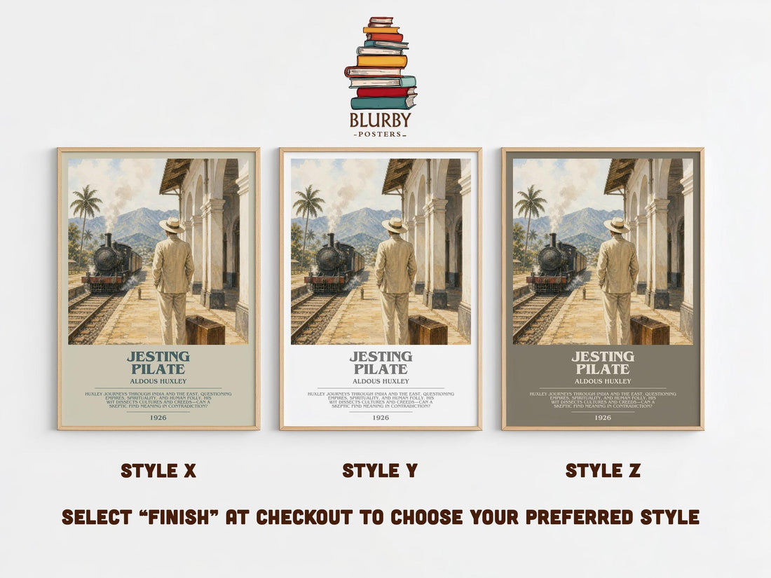 Jesting Pilate Bookish Wall Art by Aldous Huxley (mockup)