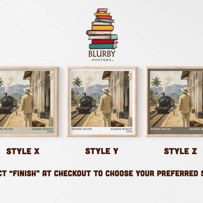 Jesting Pilate Literary Art Print by Aldous Huxley