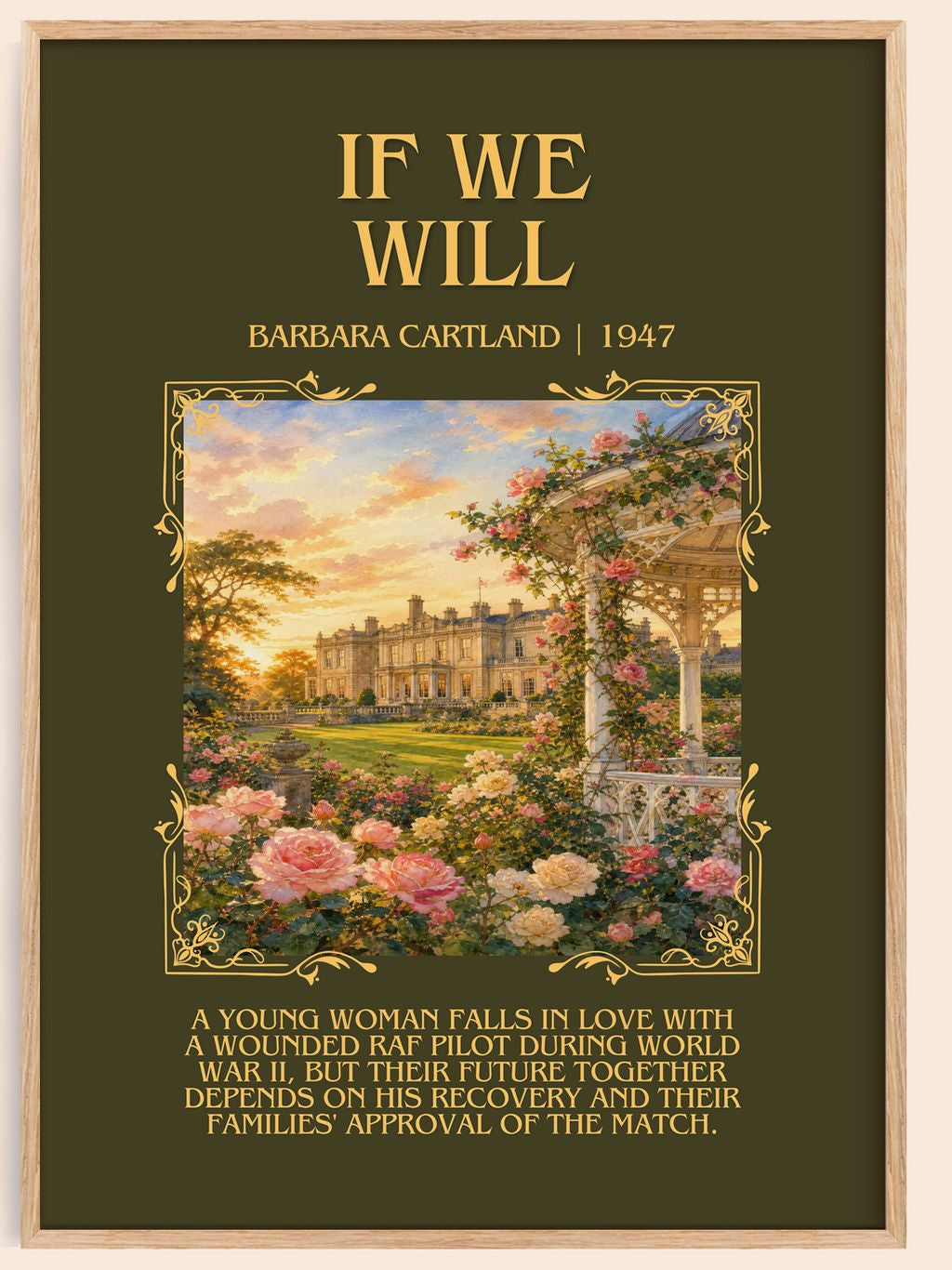 If We Will Minimalist Book Poster by Barbara Cartland – book poster