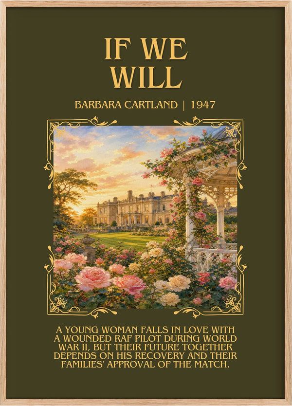 If We Will Minimalist Book Poster by Barbara Cartland