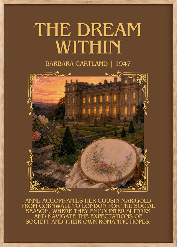 The Dream Within Minimalist Book Poster by Barbara Cartland