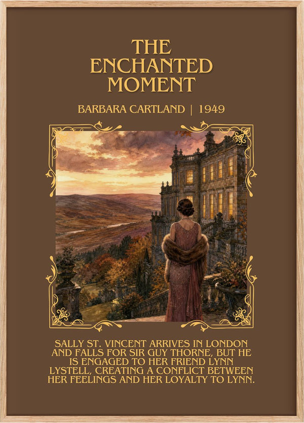 The Enchanted Moment Minimalist Book Poster by Barbara Cartland