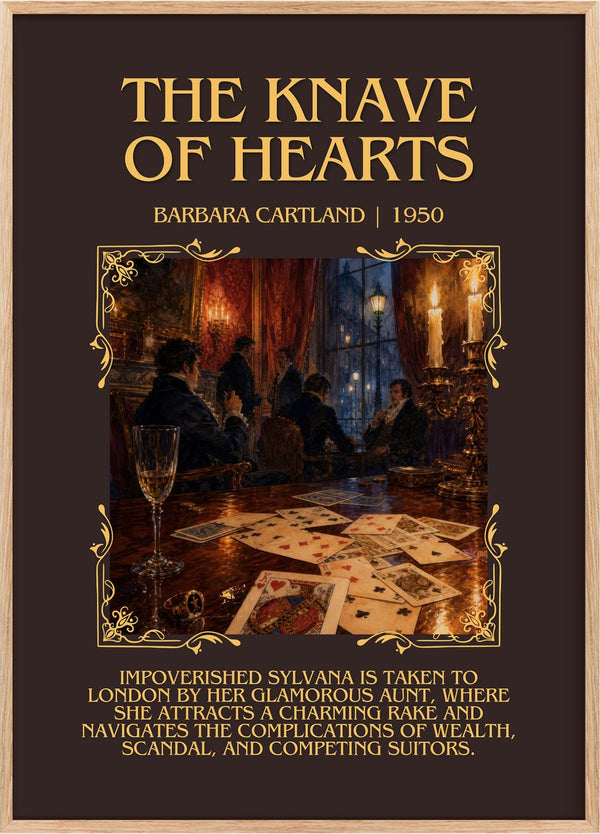 The Knave Of Hearts Minimalist Book Poster by Barbara Cartland