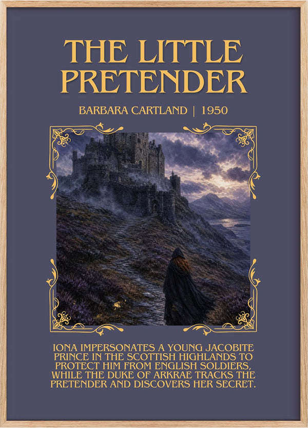 The Little Pretender Minimalist Book Poster by Barbara Cartland