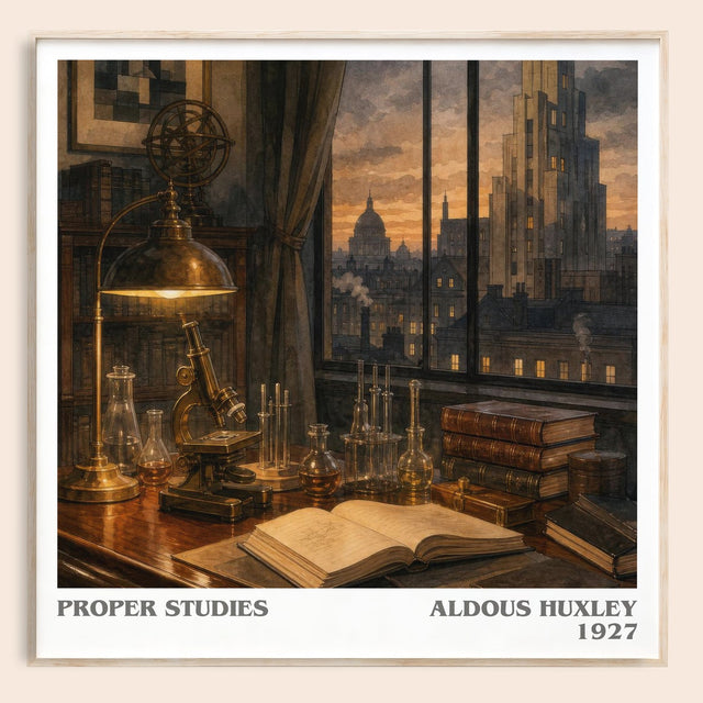 Proper Studies Literary Art Print by Aldous Huxley