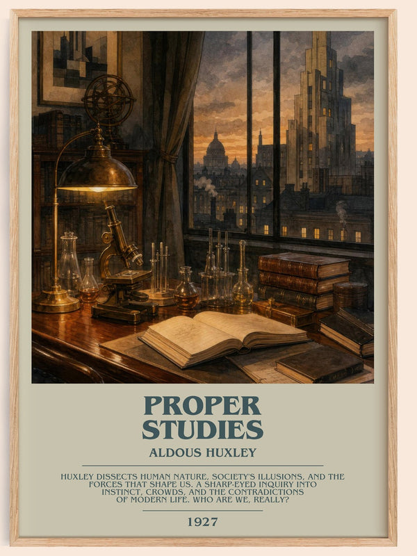 Proper Studies Bookish Wall Art by Aldous Huxley