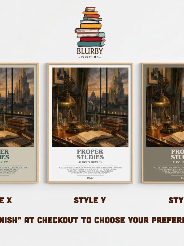 Proper Studies Bookish Wall Art by Aldous Huxley