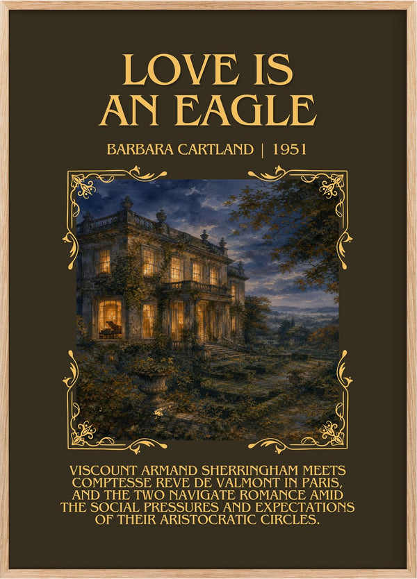 Love Is An Eagle Minimalist Book Poster by Barbara Cartland
