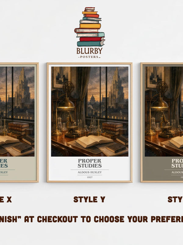Proper Studies Book Cover Poster by Aldous Huxley