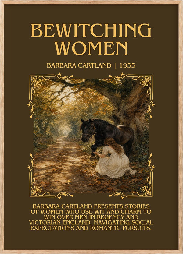 Bewitching Women Minimalist Book Poster by Barbara Cartland